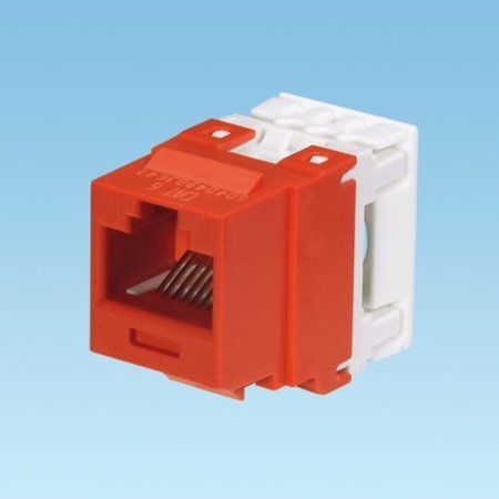 PANDUIT Cat 6 Punchdown Jack Module - Red NK688MRD